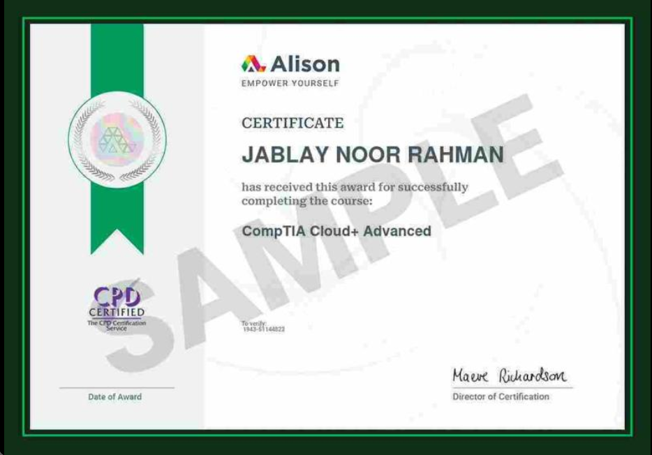 CompTIA Cloud+ Certificate